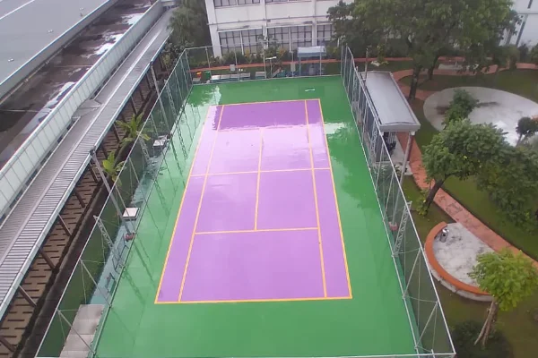 layanan rr epoxy Cat Lantai Lapangan Olahraga